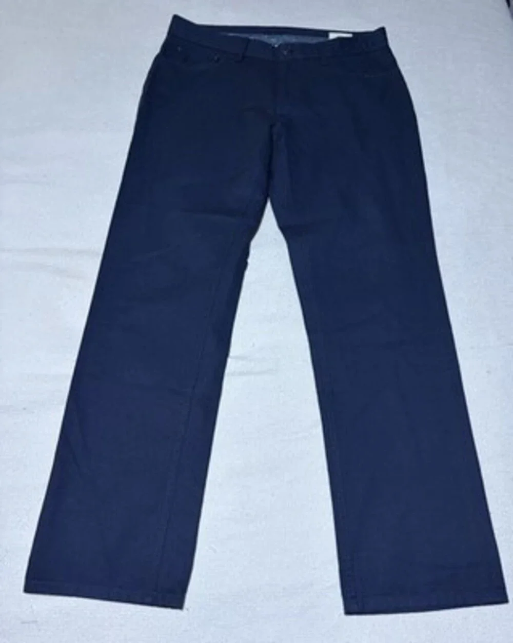 English Laundry Walker Men's Blue Pants 34x32 Straight Leg Cotton Casual Chinos